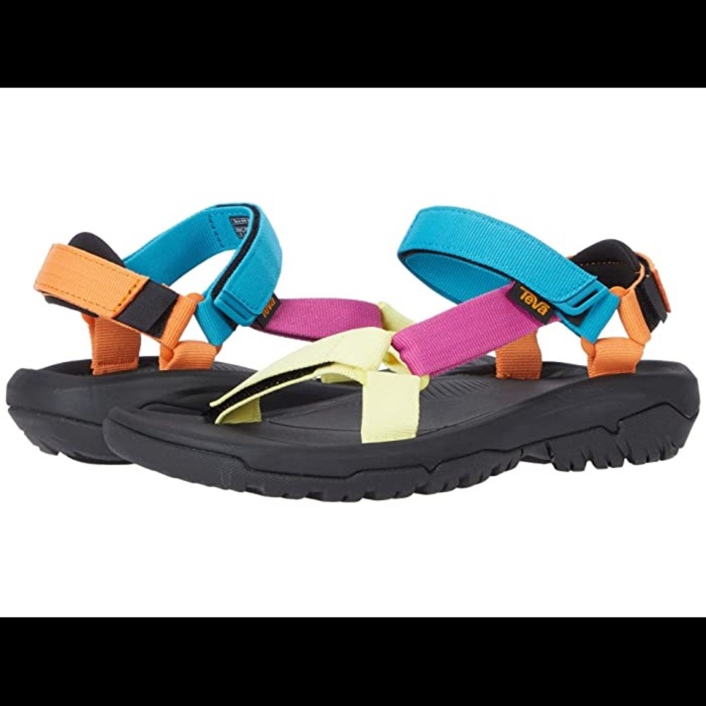 Teva Hurricane Retro Multicolor Sandals, Sz 7